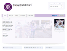 Tablet Screenshot of caninecuddlecare.com